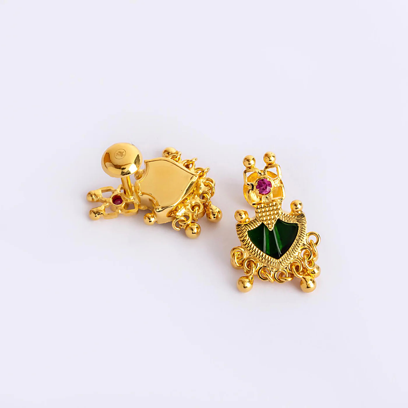 Palakka Traditional Short Earrings