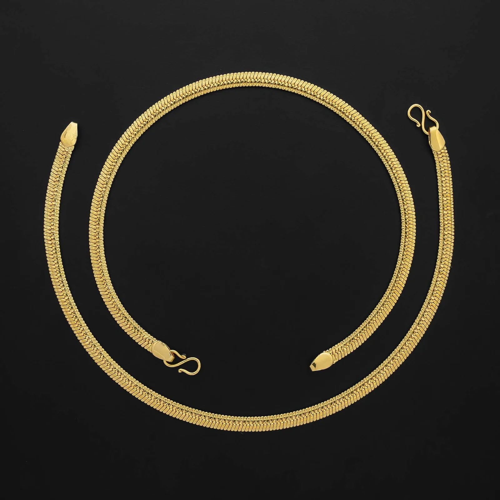 Ozhukkan Premium Gold Plated Anklet