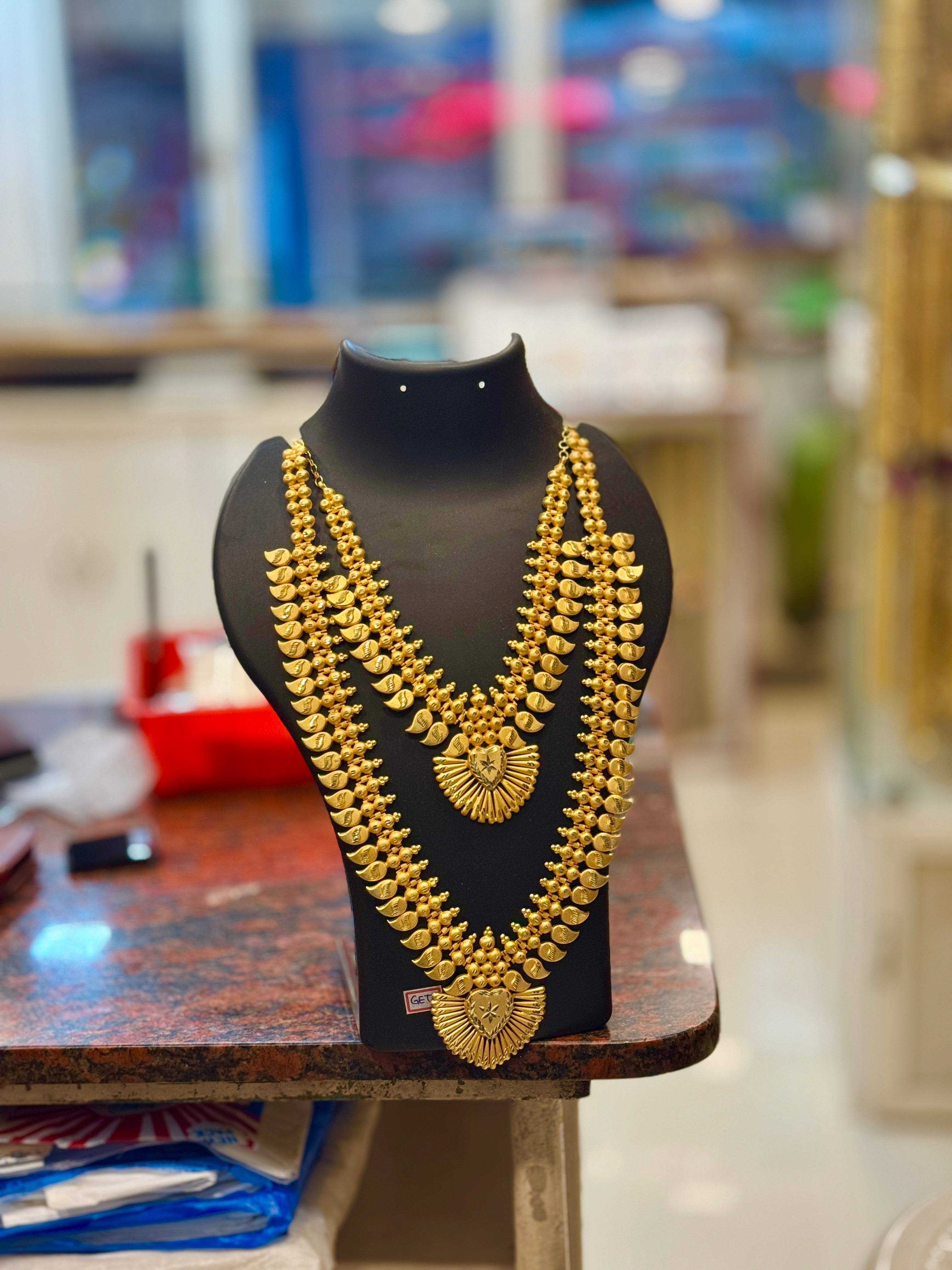 Zivake Premium Gold Plated Long Necklace Set