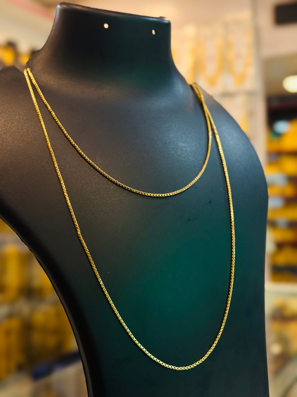 Box Premium Gold Plated Very Thin Chain