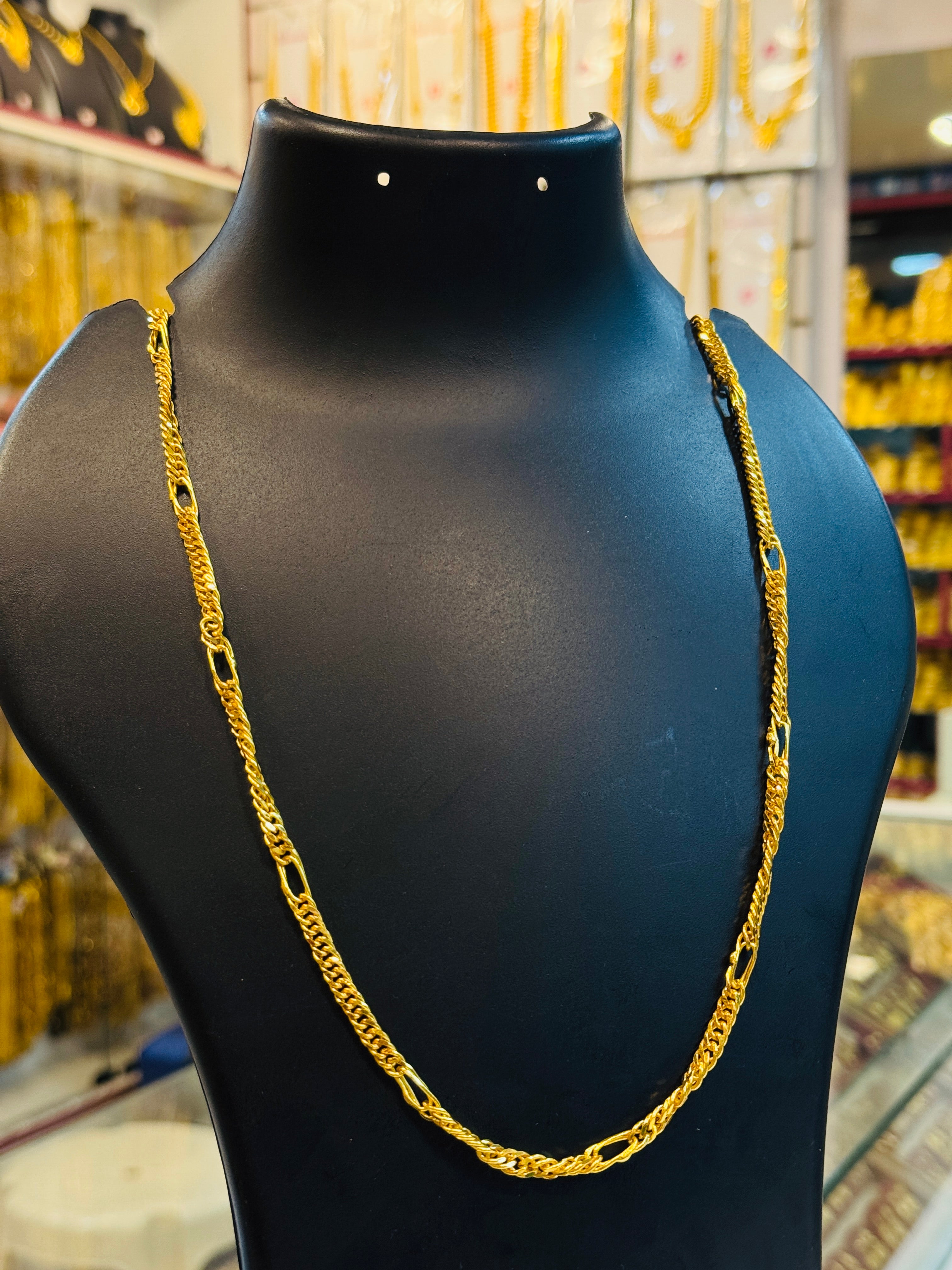 Aviya Premium Gold Plated Matte Chain