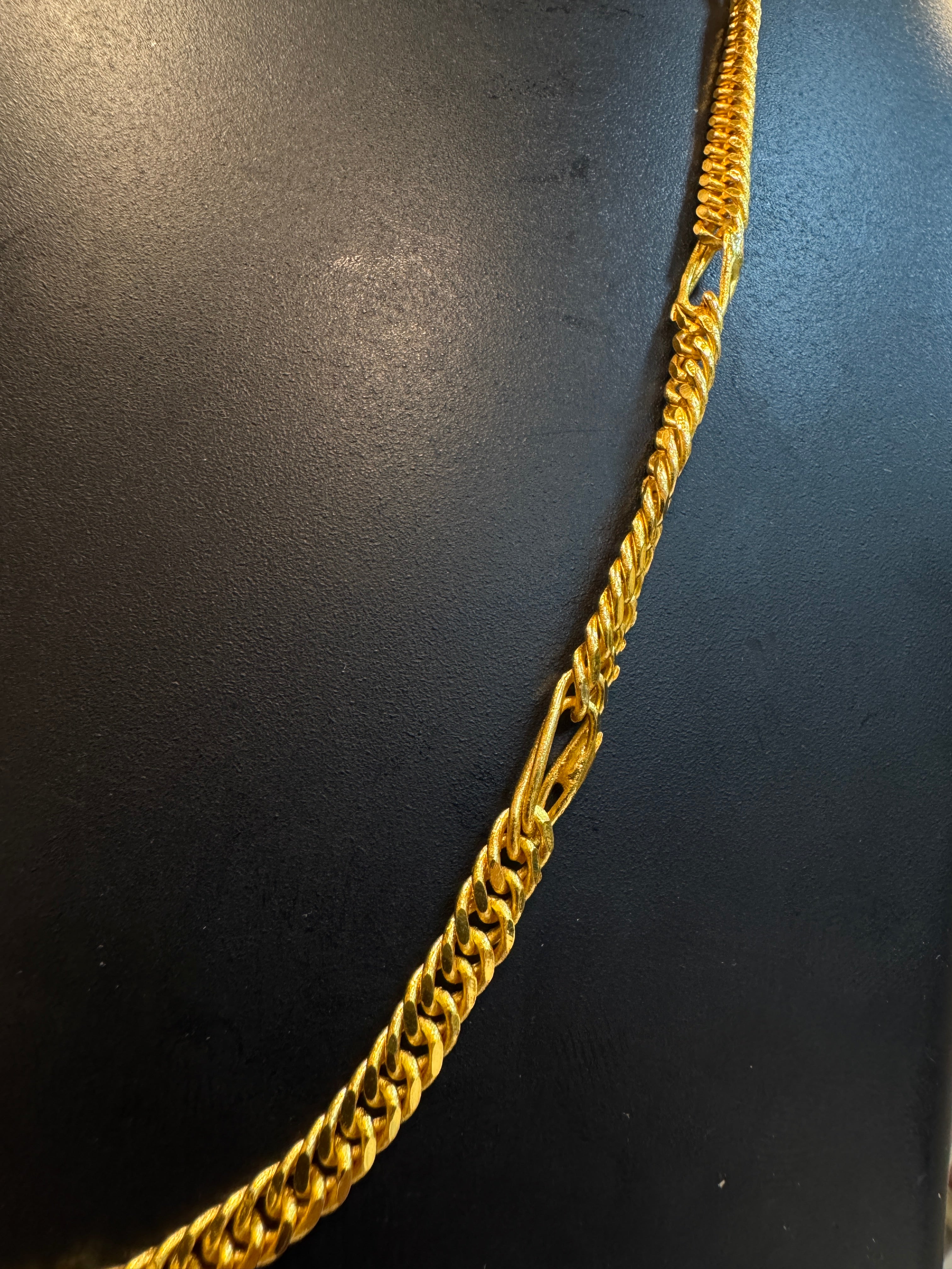 Aviya Premium Gold Plated Matte Chain
