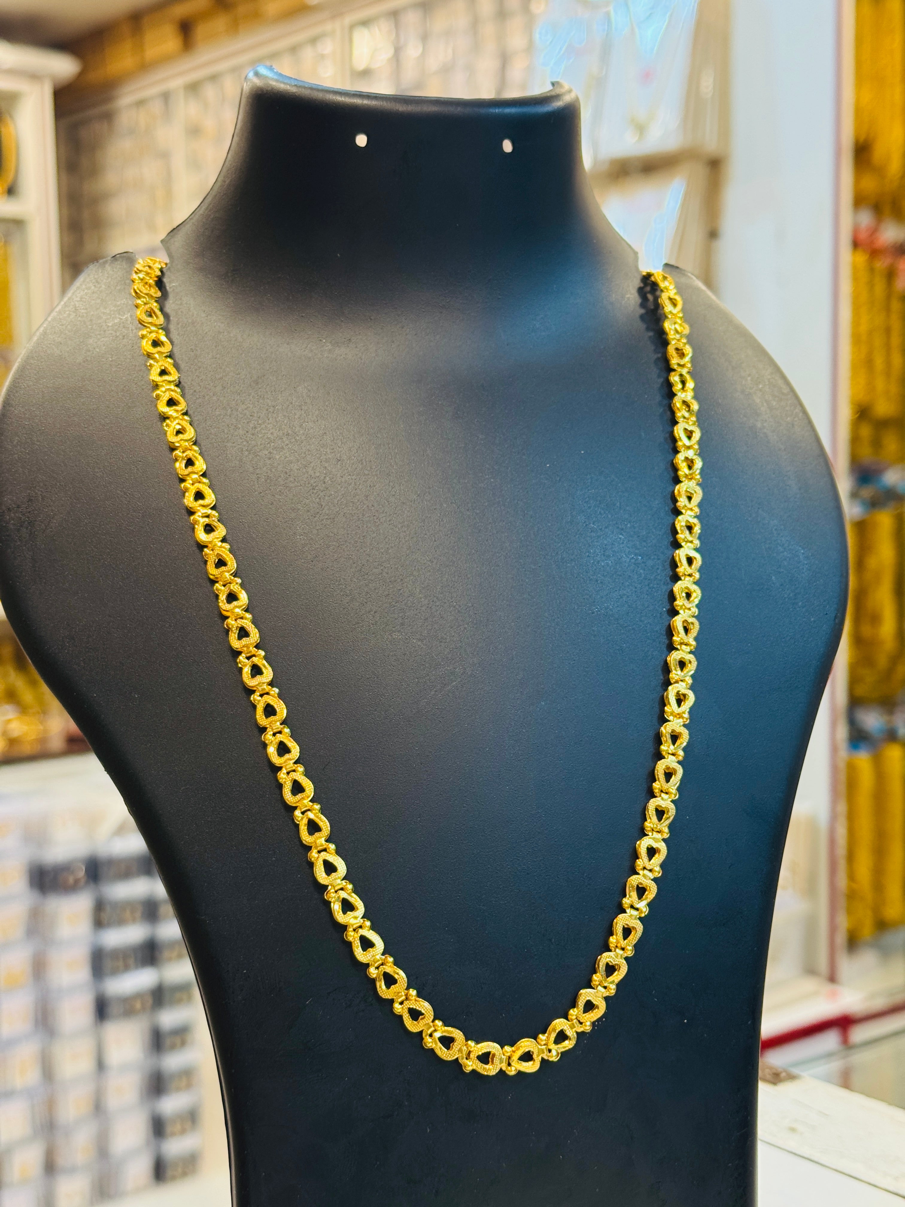 Rosavine Premium Gold Plated Matte Chain