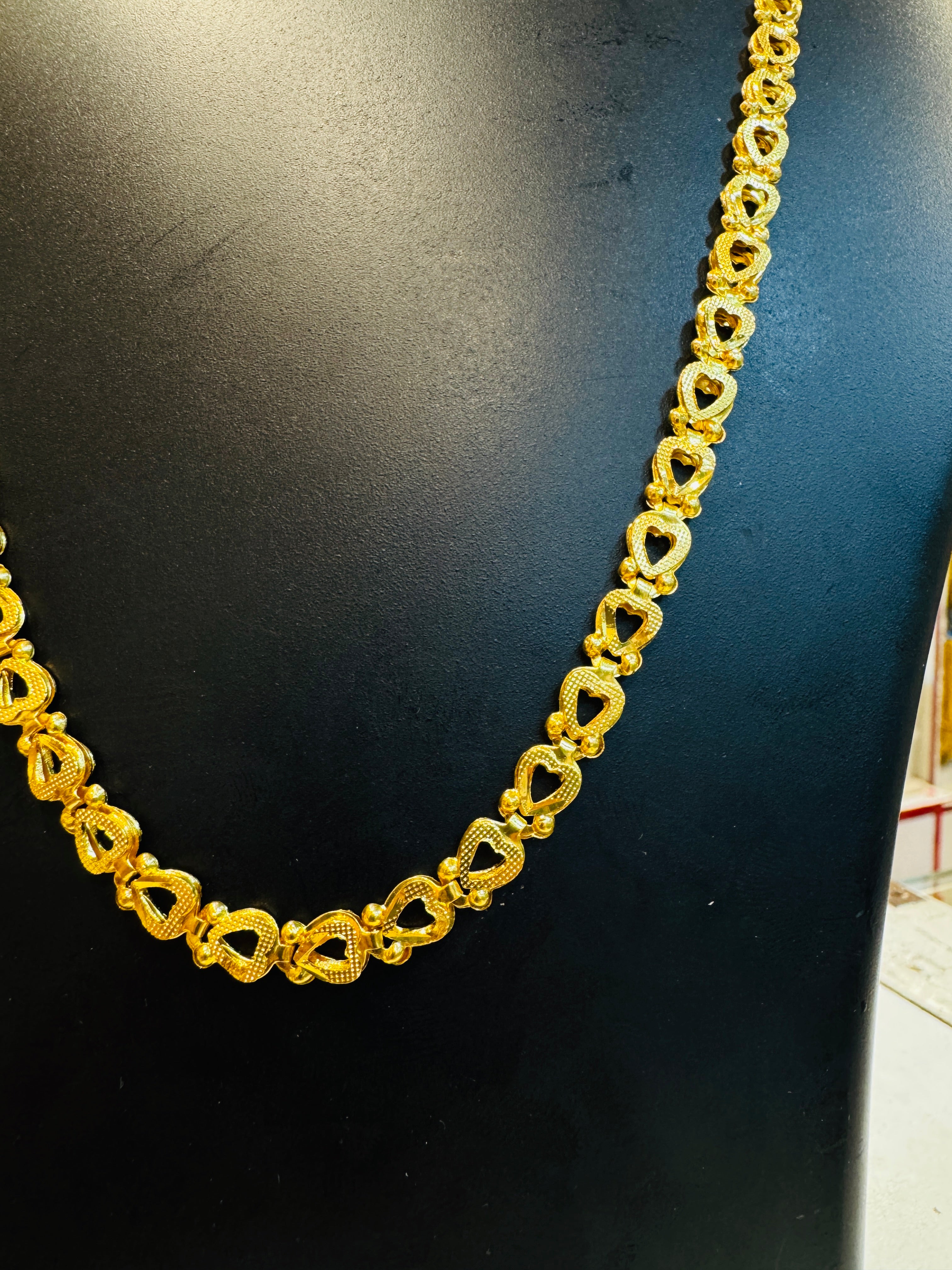 Rosavine Premium Gold Plated Matte Chain