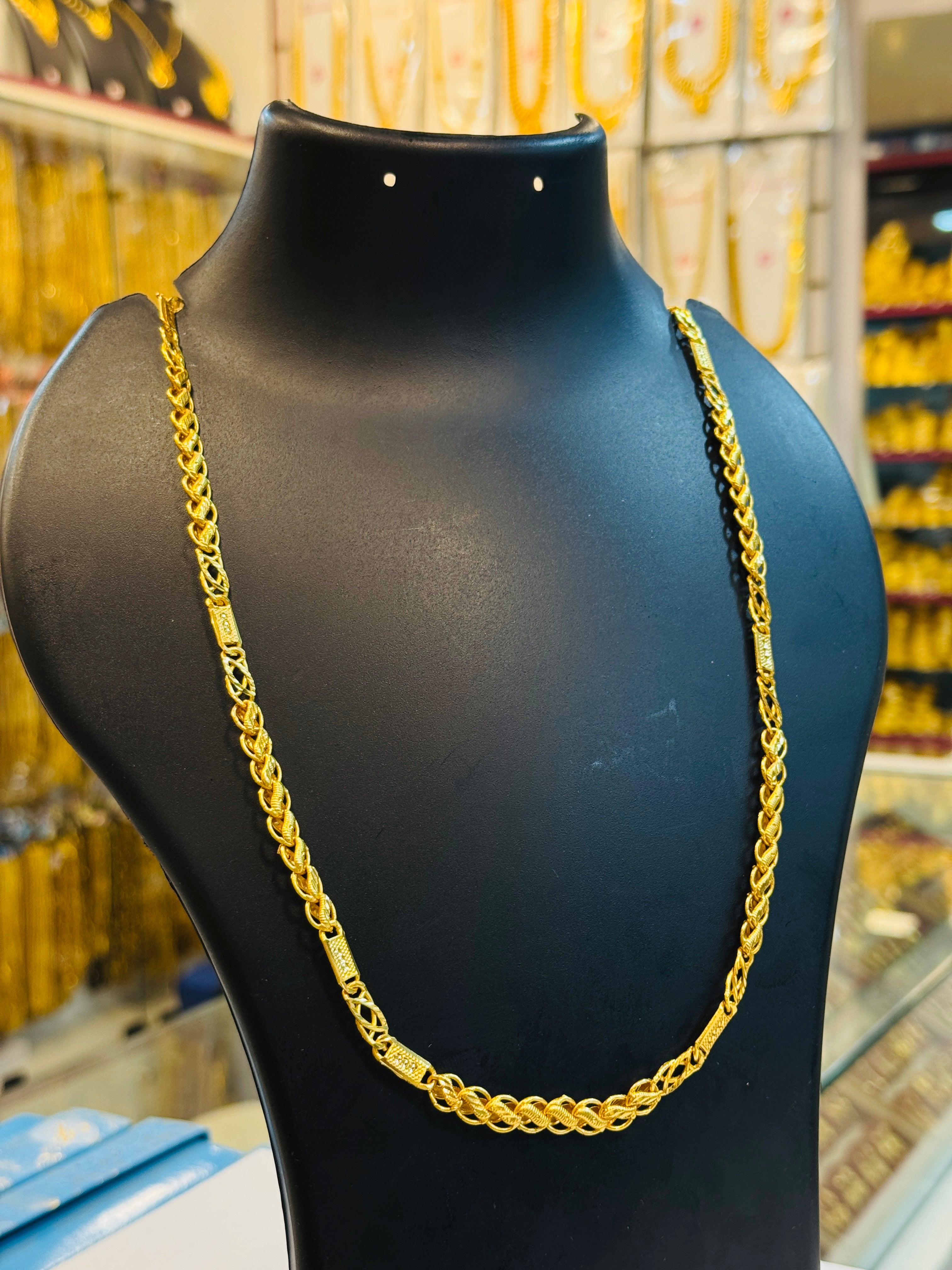 Orlaine Premium Gold Plated Matte Chain