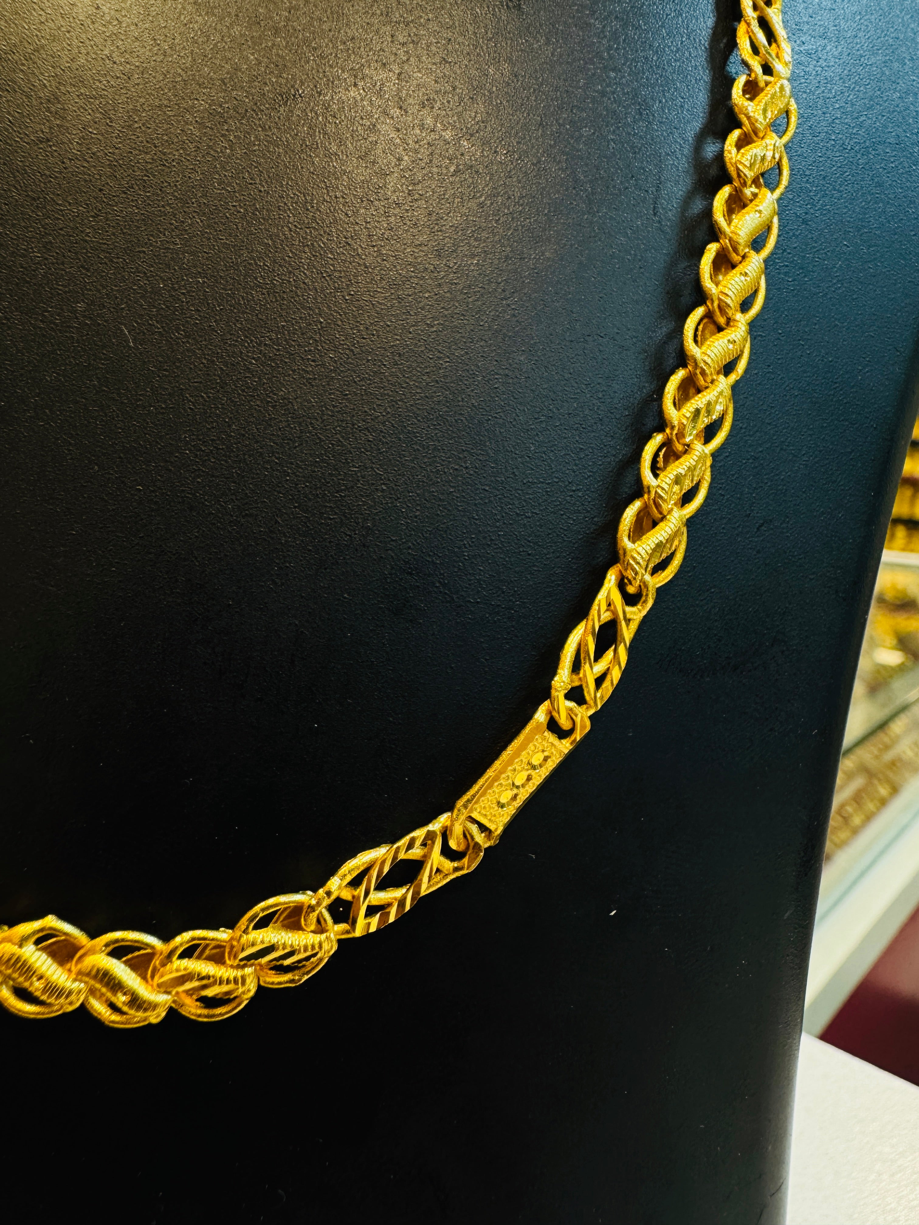 Orlaine Premium Gold Plated Matte Chain
