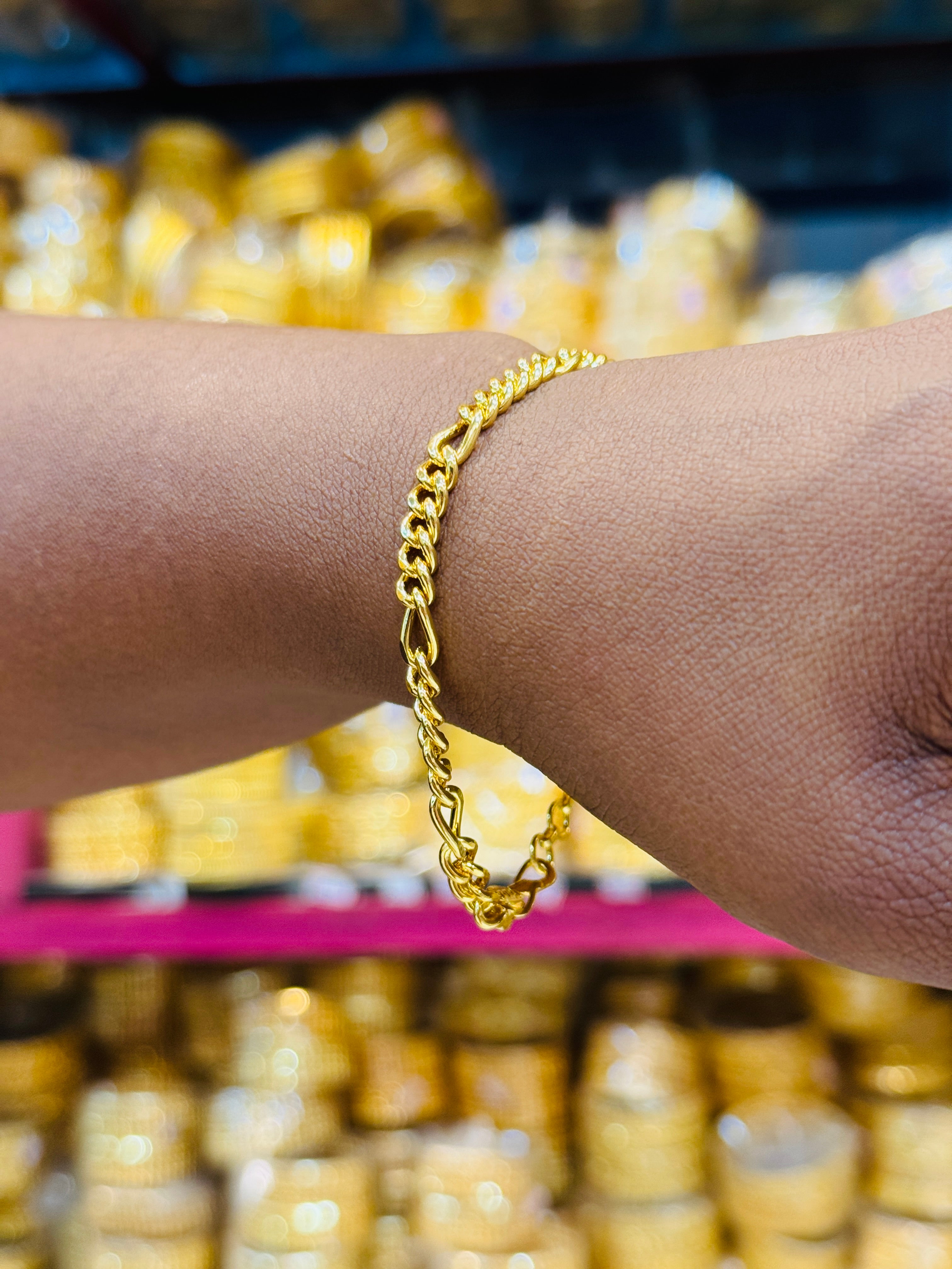Sachin Premium Gold Plated Bracelet