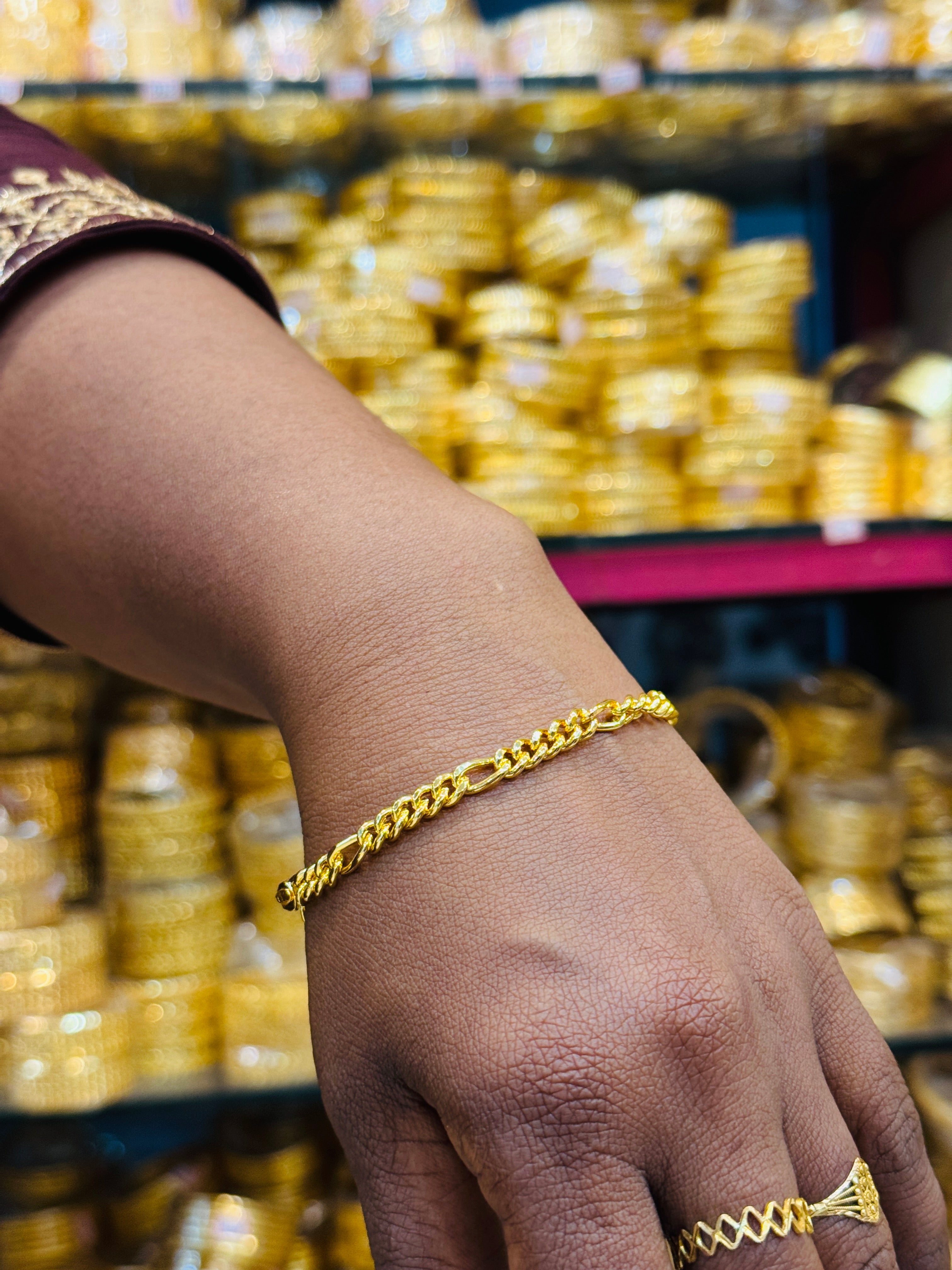 Sachin Premium Gold Plated Bracelet