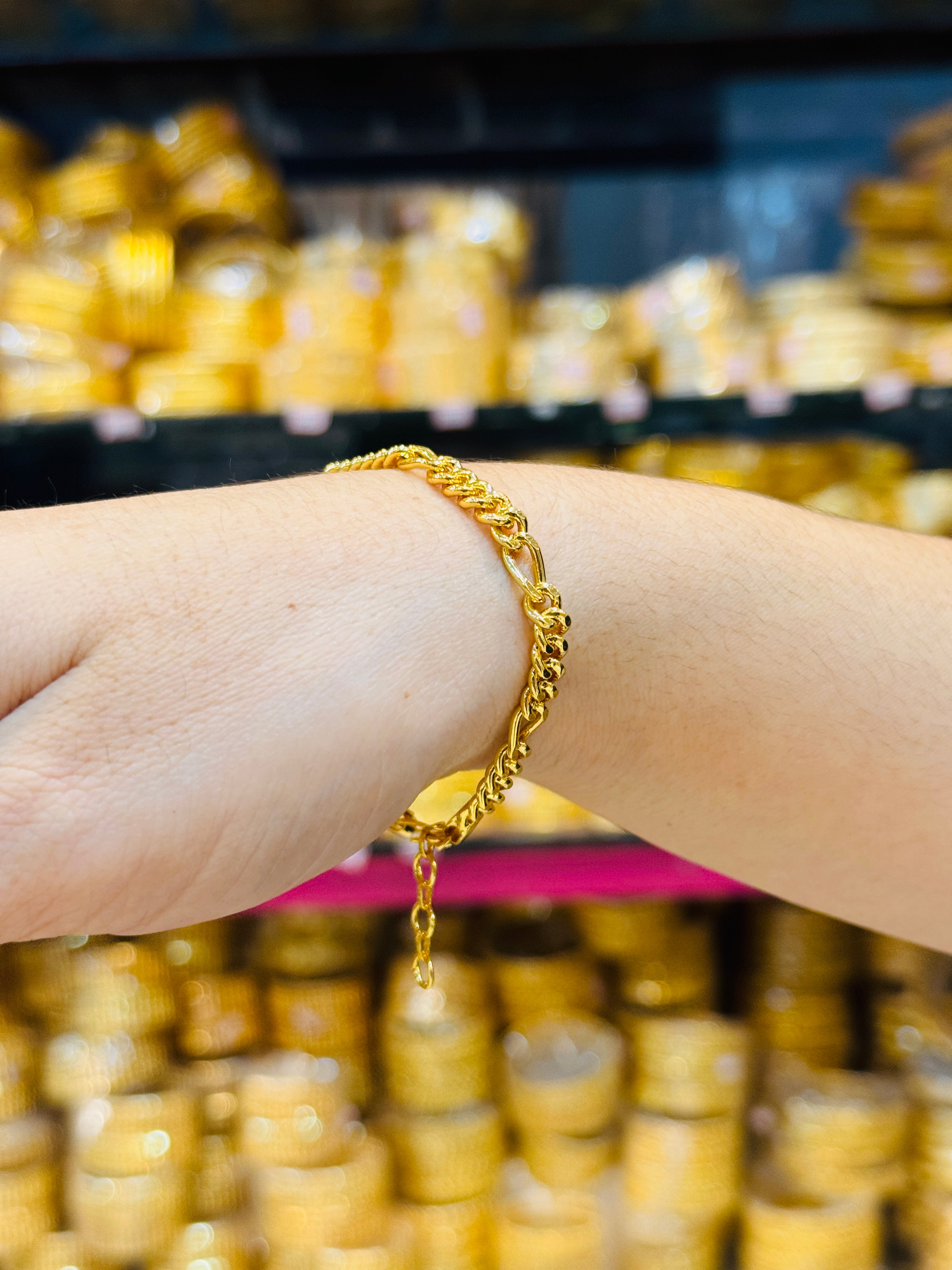 Sachin Premium Gold Plated Bracelet