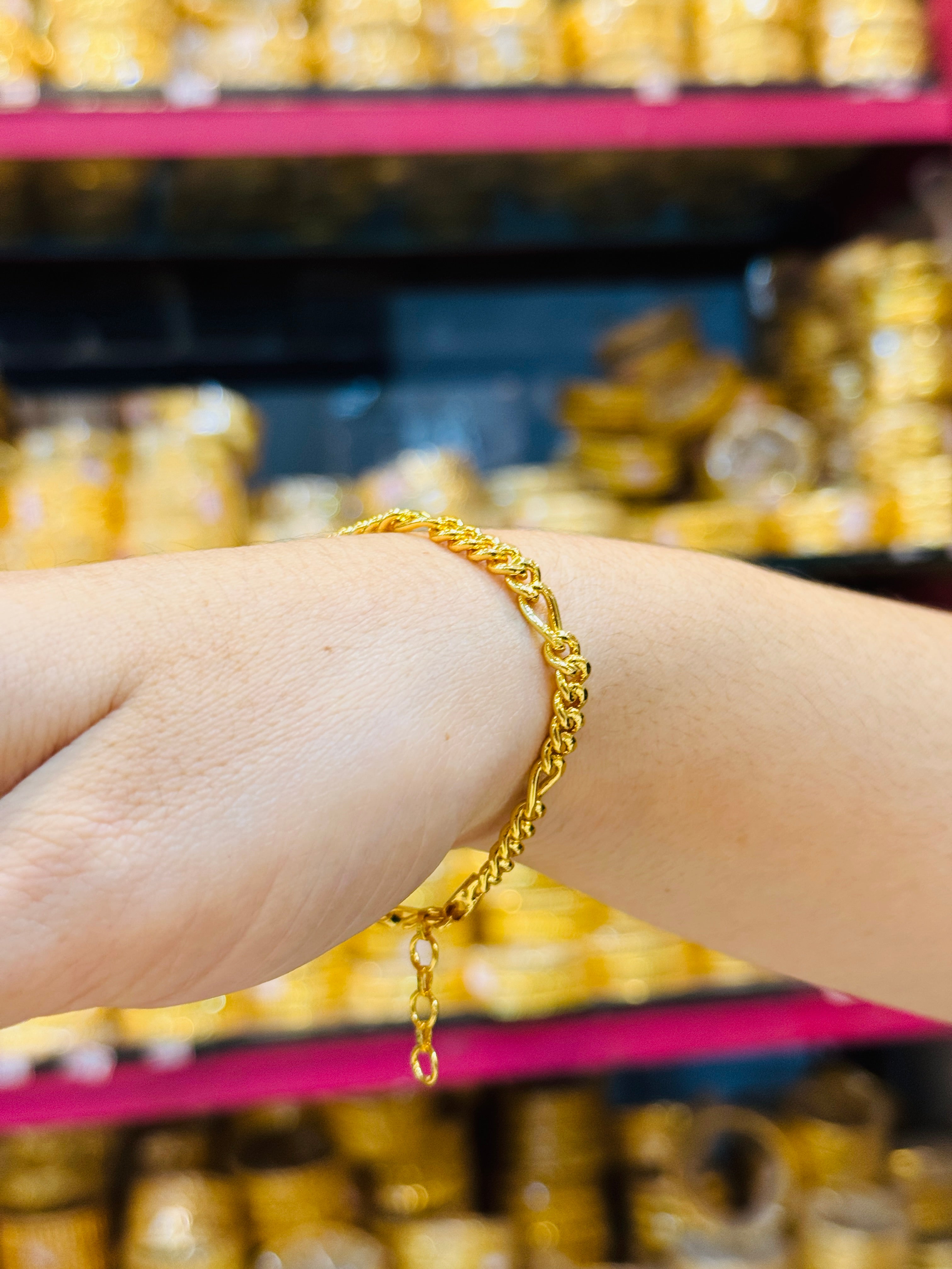 Sachin Premium Gold Plated Bracelet