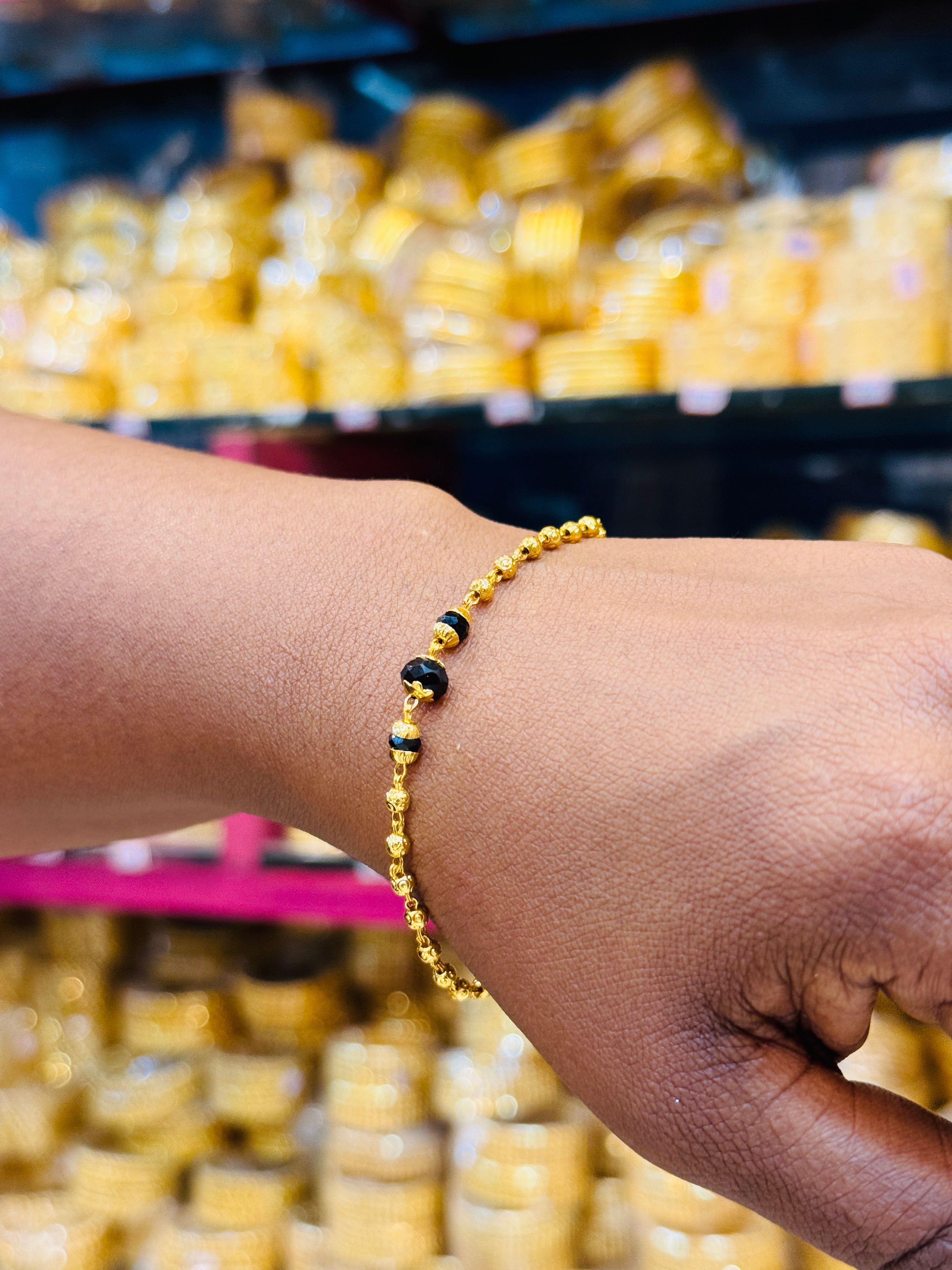 Zyvora Triple Premium Gold Plated Bracelet