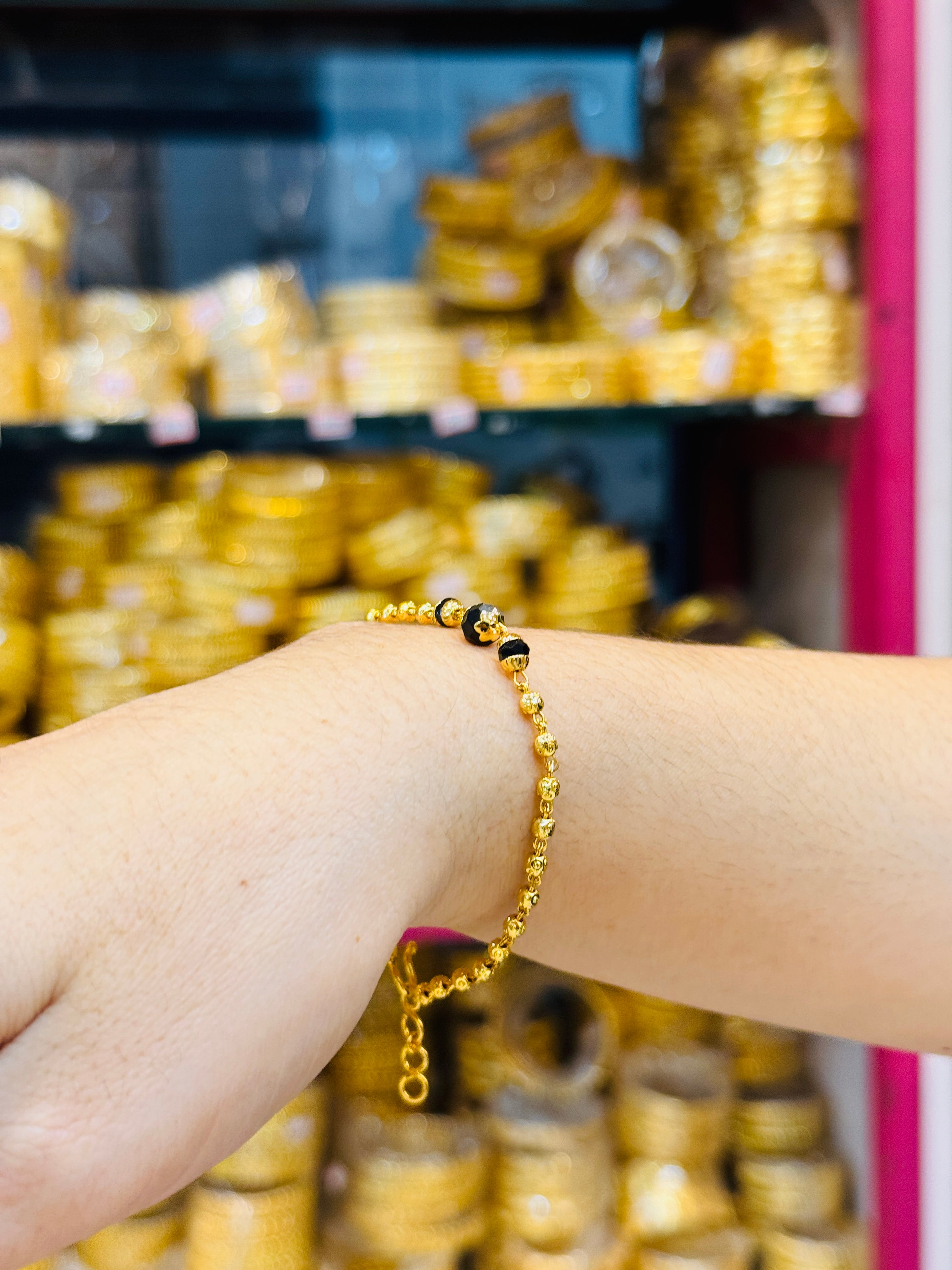 Zyvora Triple Premium Gold Plated Bracelet