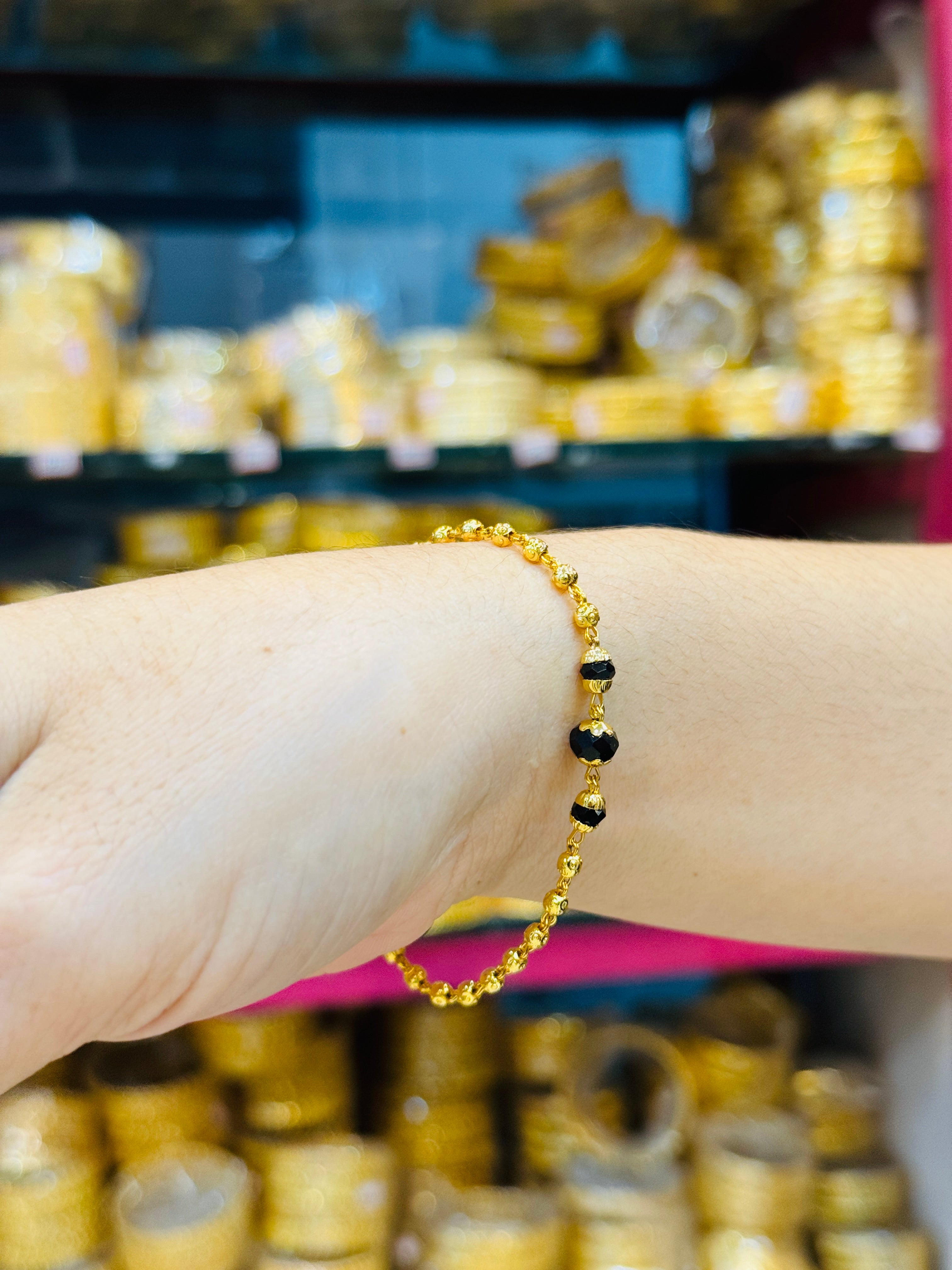 Zyvora Triple Premium Gold Plated Bracelet