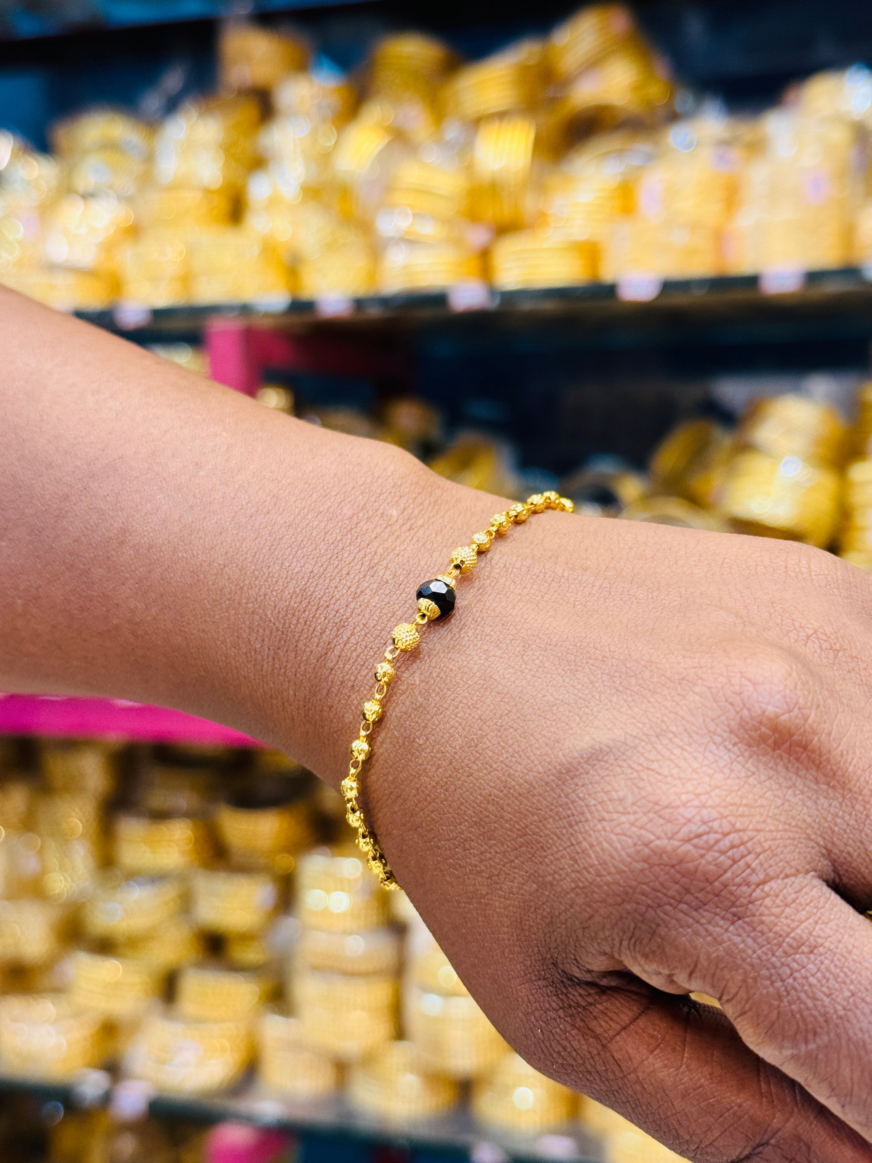 Zyvora Single Premium Gold Plated Bracelet