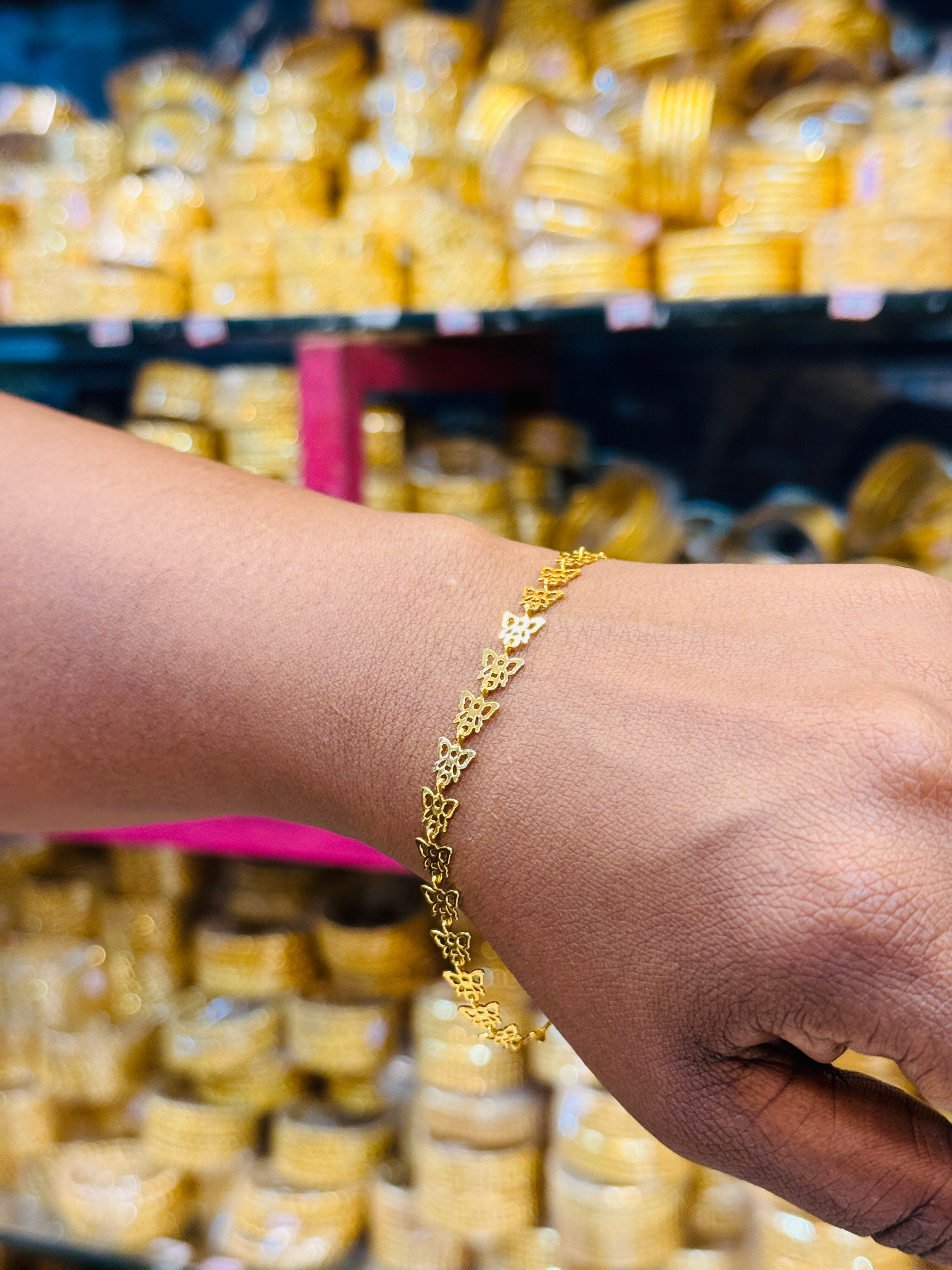 Butterfly Premium Gold Plated Bracelet