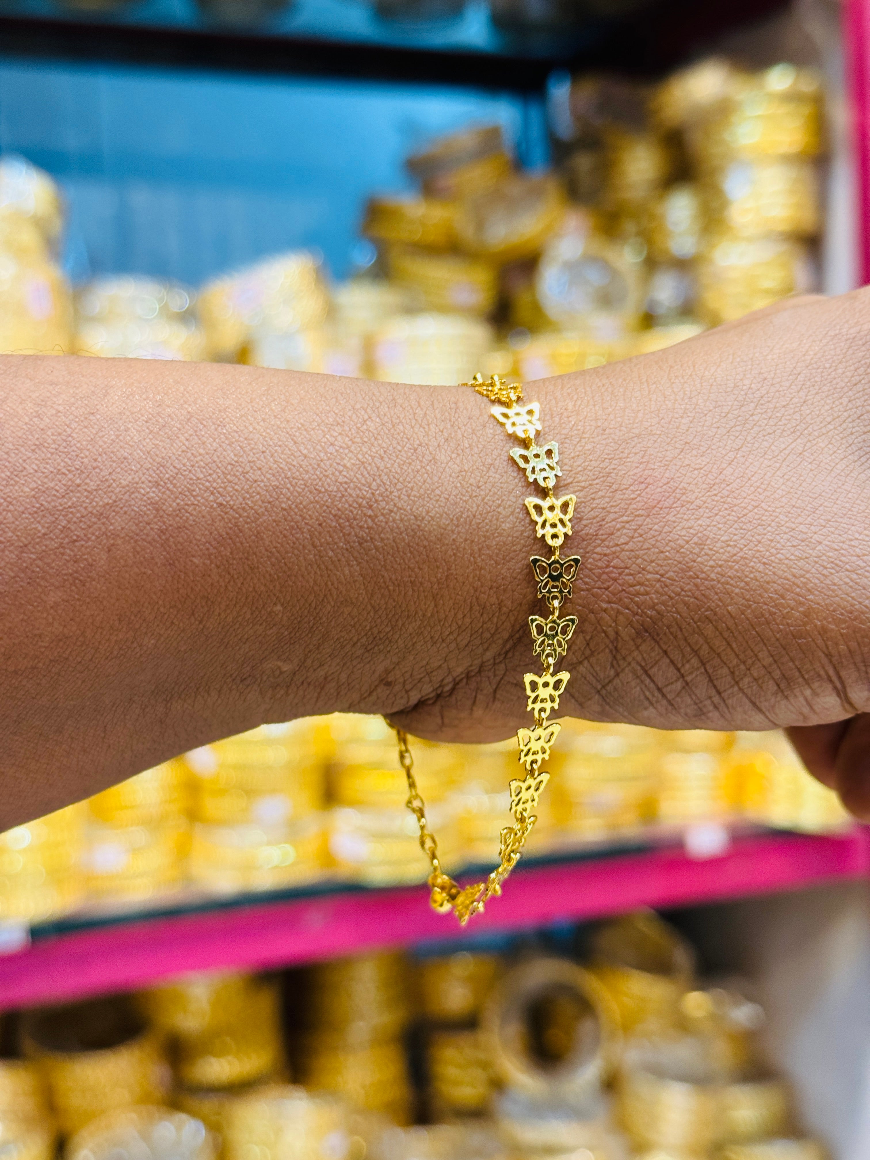 Butterfly Premium Gold Plated Bracelet