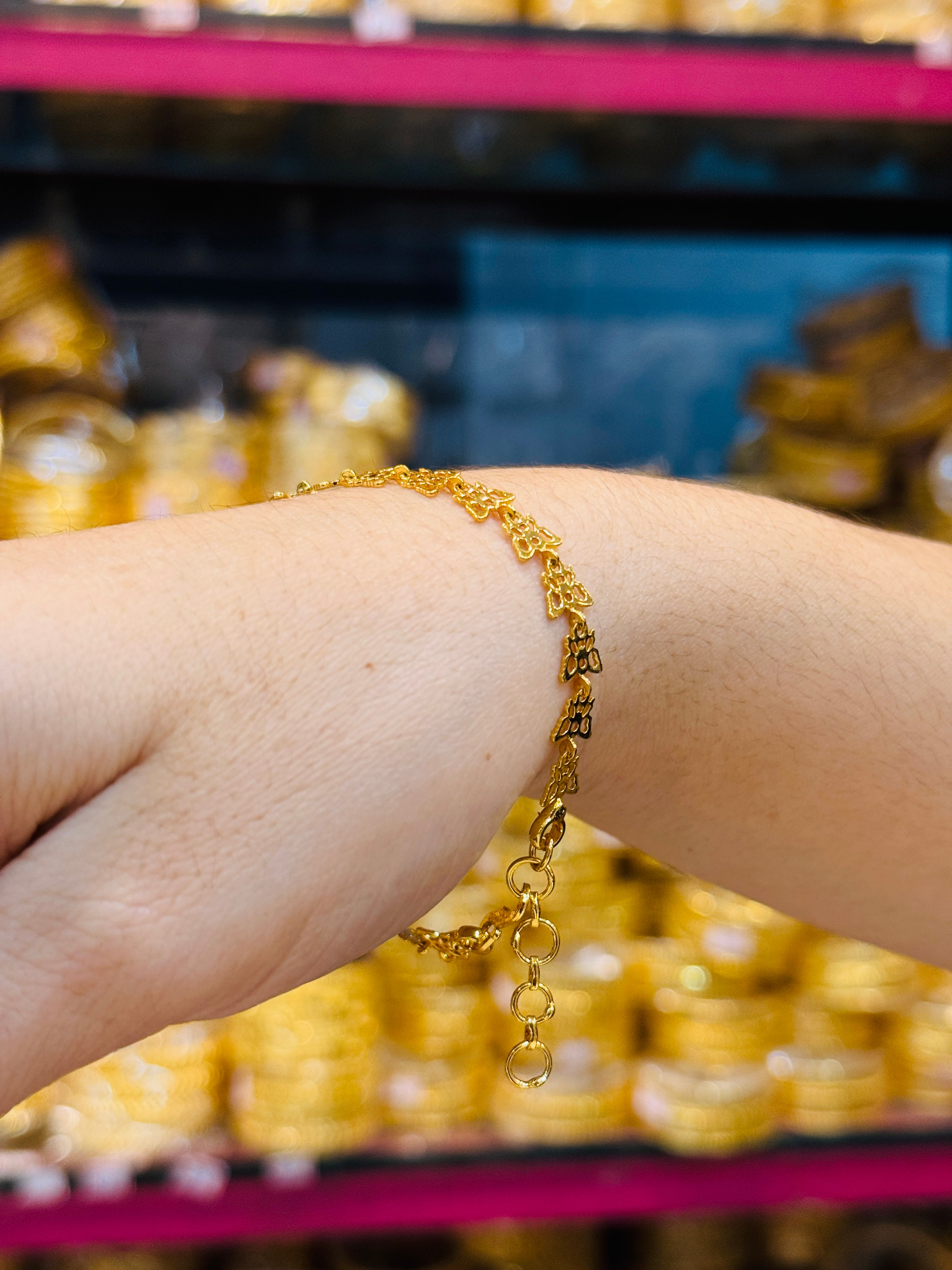 Butterfly Premium Gold Plated Bracelet